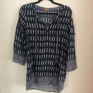Navy Blue Tunic or Cover Up